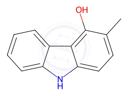 Chemical structure of 4-Hydroxy-3-methyl-9H-carbazol