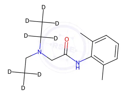 Chemical structure of Lidocaine-D10
