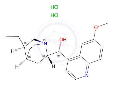 Chemical structure of Quinine Dihydrochloride