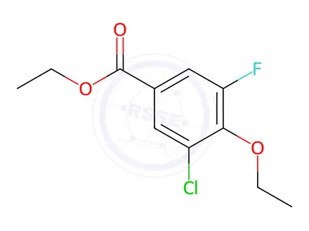 Chemical structure of Ethyl 3-chloro-4-ethoxy-5-fluorobenzoate