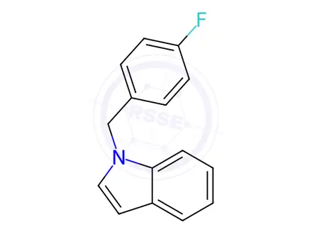 Chemical structure of 1-(4-Fluorobenzyl)-1H-indole