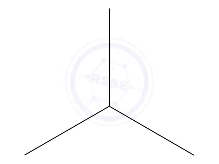 Chemical structure of Isobutane
