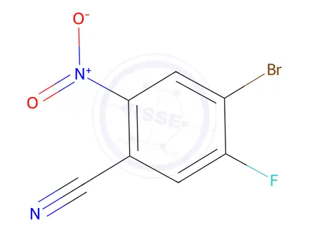 Chemical structure of 4-Bromo-5-fluoro-2-nitrobenzonitrile
