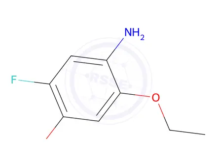 Chemical structure of 2-Ethoxy-5-fluoro-4-methoxyaniline
