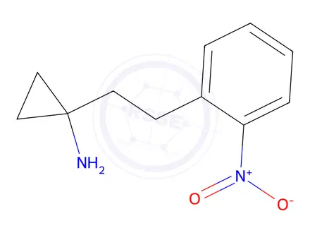 Chemical structure of 1-(2-Nitrophenethyl)cyclopropan-1-amine