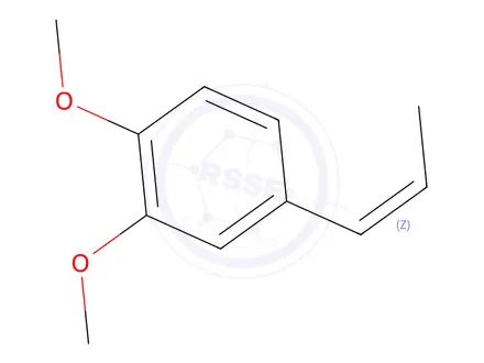 Chemical structure of 4-(1-Propenyl)-1,2-dimethoxybenzene