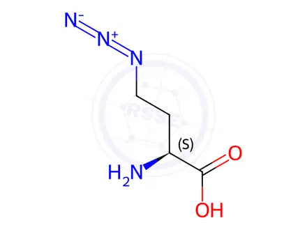 Chemical structure of 2(S)-Amino-4-azido-butanoic Acid