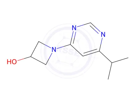 Chemical structure of 1-[6-(propan-2-yl)pyrimidin-4-yl]azetidin-3-ol
