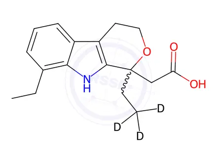 Chemical structure of rac Etodolac-d3