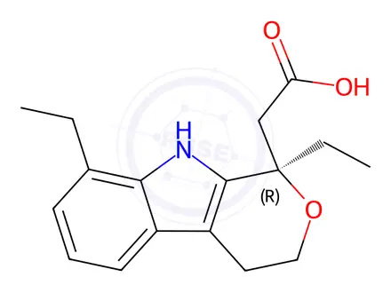 Chemical structure of (R)-(-)-Etodolac