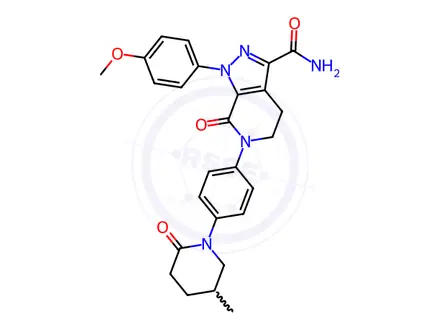 Chemical structure of Apixaban Impurity BMS-728626-01