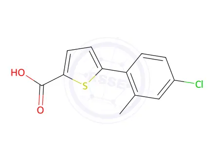 Chemical structure of 5-(4-Chloro-2-methylphenyl)thiophene-2-carboxylic acid