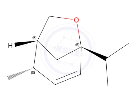 Chemical structure of 6-Oxabicyclo[3.2.1]oct-3-ene,2-methyl-5-(1-methylethyl)-,endo-(9CI)