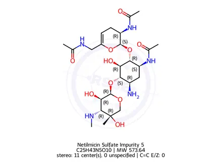 Chemical structure of Netilmicin Sulfate Impurity 5