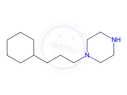 Chemical structure of 1-(3-Cyclohexylprop-1-yl)piperazine