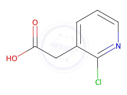 Chemical structure of 2-(2-chloropyridin-3-yl)acetic acid