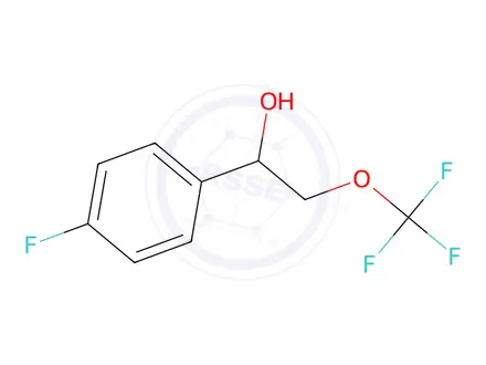 Chemical structure of 1-(4-Fluorophenyl)-2-(trifluoromethoxy)ethan-1-ol