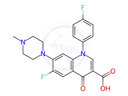 Chemical structure of Difloxacin