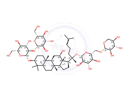 Chemical structure of Ginsenoside Rb3