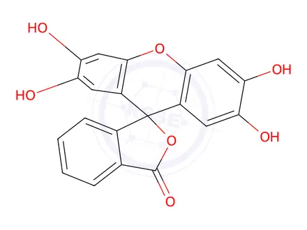 Chemical structure of 2-hydroxyhydroquinonephthalein