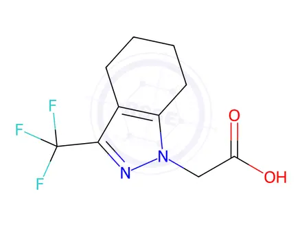 Chemical structure of (3-Trifluoromethyl-4,5,6,7-tetrahydro-indazol-1-yl)-acetic acid