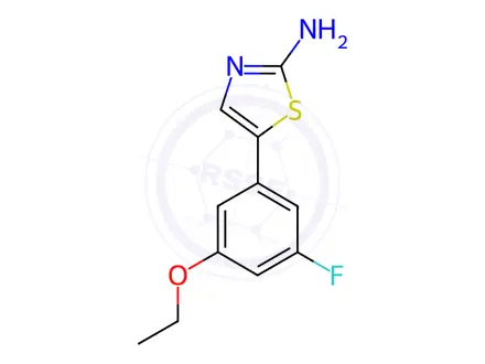 Chemical structure of 5-(3-Ethoxy-5-fluorophenyl)thiazol-2-amine