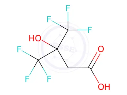 Chemical structure of 3,3-Bis(trifluoromethyl)3-hydroxypropionic Acid