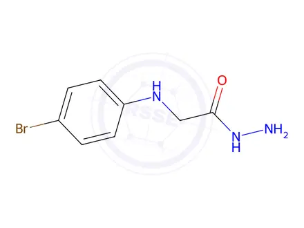 Chemical structure of 2-[(4-Bromophenyl)amino]acetohydrazide (non-preferred name)