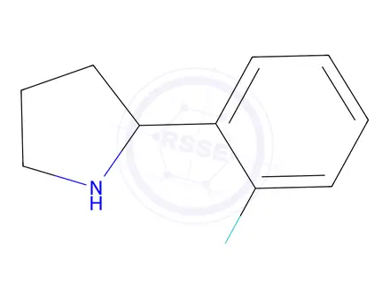 Chemical structure of 2-(2-Fluorophenyl)pyrrolidine