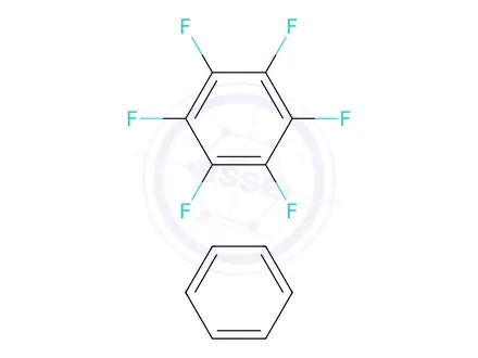 Chemical structure of Benzene, 1,2,3,4,5,6-hexafluoro-, benzene (1:1)
