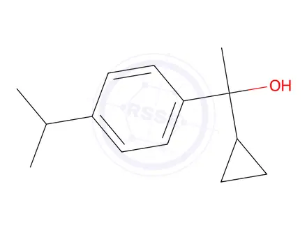 Chemical structure of 1-Cyclopropyl-1-(4-isopropylphenyl)ethan-1-ol