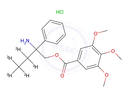 Chemical structure of N,N-Didesmethyl Trimebutine-d5 Hydrochloride