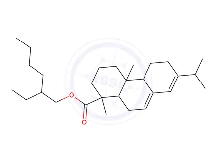 Chemical structure of 2-ethylhexyl [1R-(1alpha,4abeta,4balpha,10a.alpha)]-1,2,3,4,4a,4b,5,6,10,10a-decahydro-7-isopropyl-1,4a-dimethylphenanthren-1-carboxylate
