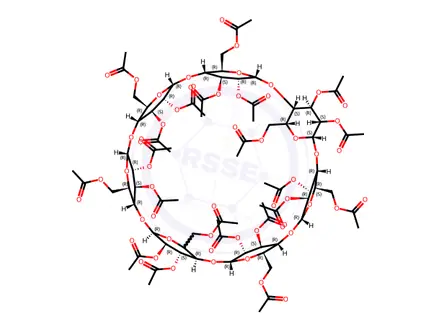 Chemical structure of Triacetyl-β-cyclodextrin