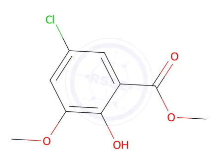 Chemical structure of Methyl 5-chloro-2-hydroxy-3-Methoxybenzoate