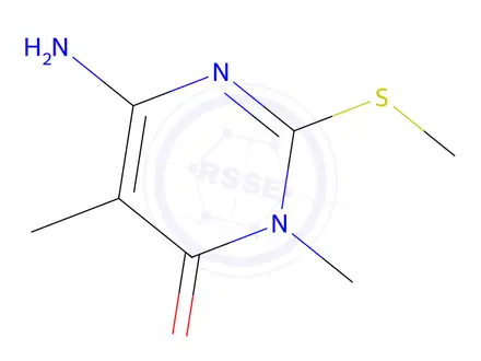 Chemical structure of 6-Amino-3,5-dimethyl-2-(methylthio)pyrimidin-4(3H)-one