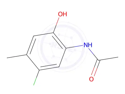 Chemical structure of 5'-Chloro-2'-hydroxy-P-acetotoluidide