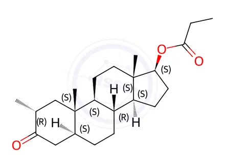 Chemical structure of Drostanolone Propionate