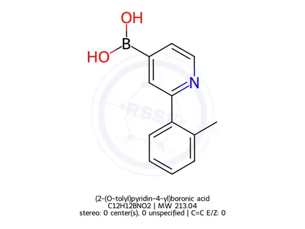 Chemical structure of (2-(O-tolyl)pyridin-4-yl)boronic acid