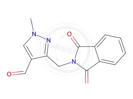 Chemical structure of 3-[(1,3-dioxo-2,3-dihydro-1h-isoindol-2-yl)methyl]-1-methyl-1h-pyrazole-4-carbaldehyde