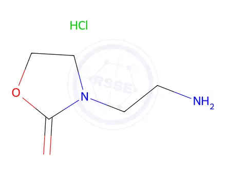 Chemical structure of 3-(2-Aminoethyl)-1,3-oxazolidin-2-one hydrochloride