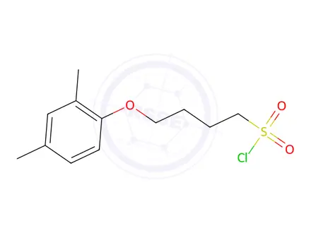 Chemical structure of 4-(2,4-dimethylphenoxy)butane-1-sulfonyl chloride