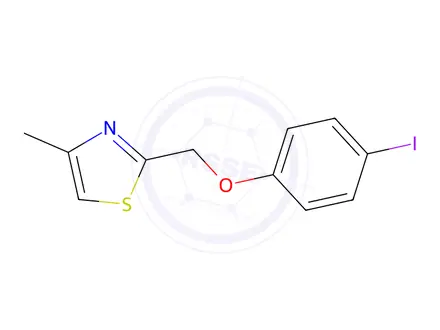 Chemical structure of 2-((4-Iodophenoxy)methyl)-4-methylthiazole