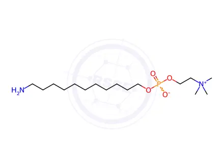 Chemical structure of 2-[[[(11-Aminoundecyl)oxy]hydroxyphosphinyl]oxy]-N,N,N-trimethyl-Ethanaminium Inner Salt