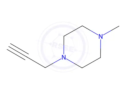 Chemical structure of 1-Methyl-4-prop-2-yn-1-ylpiperazine