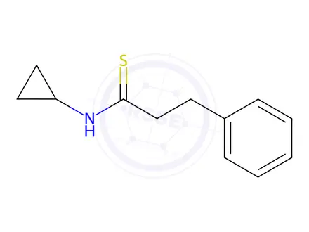 Chemical structure of n-Cyclopropyl-3-phenylpropanethioamide