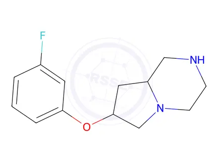 Chemical structure of 7-(3-Fluorophenoxy)octahydropyrrolo[1,2-a]pyrazine