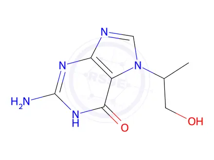 Chemical structure of 7-(1-Methyl-2-hydroxyethyl)guanine