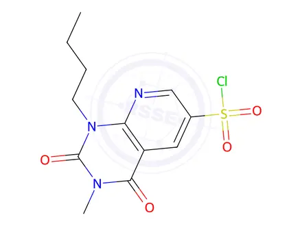 Chemical structure of 1-Butyl-3-methyl-2,4-dioxo-1,2,3,4-tetrahydropyrido[2,3-d]pyrimidine-6-sulfonyl chloride