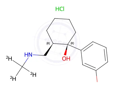 Chemical structure of rac N-Desmethyl Tramadol-d3 Hydrochloride